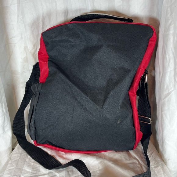 Red and Black Men's Messenger Bag - Picture 4 of 8